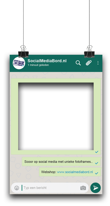 Lookalike Whatsapp Frame - SocialMediaBord.nl