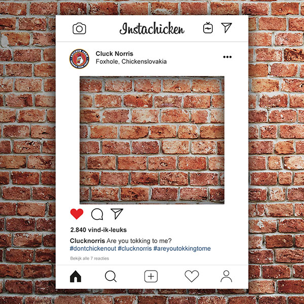 Voor type Schipbreuk Altijd Instagram frame (instaframe), Instagram bord bestellen bij de Nr 1 van NL?